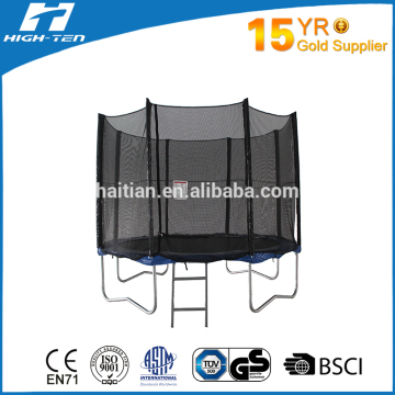 12ft outdoor cheap trampoline with external net (black sleeves)