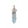 Gemstone Hexagon Point Copper Wire Wrapped Pendant Natural Stone Crystal Hexagon Charm Pendants for DIY Jewelry Making Gift