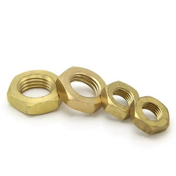 Metric Brass Hex Lock and Panel Nut Bolts: DIN 439 and DIN 934 Standards