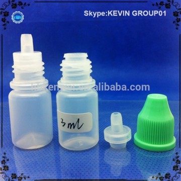 3ml dropper bottles 3ml Eliquid Cigarette pe bottle screw cap