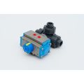 UPVC pneumatic three-way ball valve