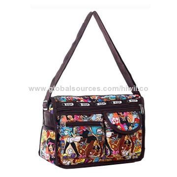 Printing Shoulder Bag for Girls, Day Use, Sized 34*13*21cm