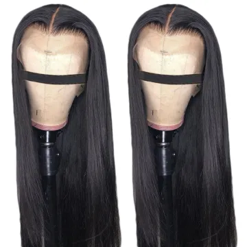 High Quality Raw Cambodian Hair Swiss Lace Wig For Black Women 100% Brazilian Virgin Cuticle Aligned Lace Front Human Hair Wig
