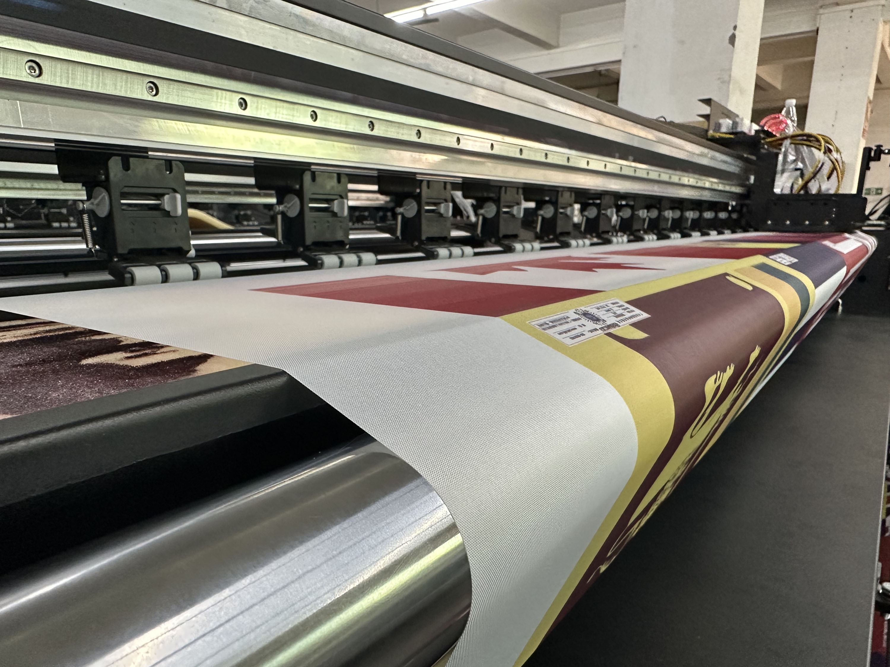 Large Format Direct To Fabric Digital Flag Printer With 4 Epson 3200 ...