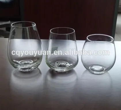 440ml clear giant wine glass without stem