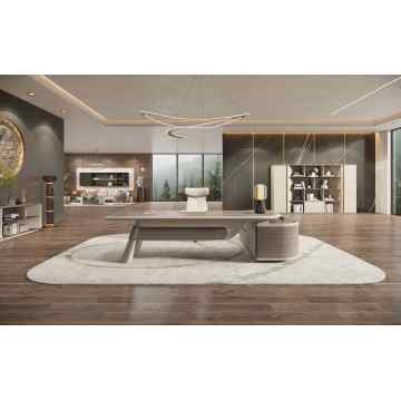 Modern Luxury Modular Solid Wood Executive Home Office Desk