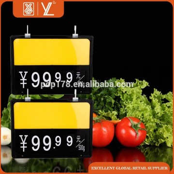 Fruits And Vegetables Plastic Price Tag Display Holder