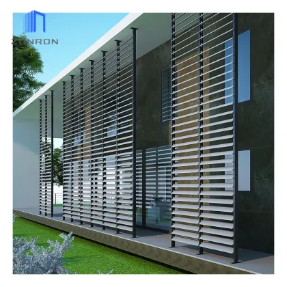 Zonron AS2047: Smart Remote Control Aluminum Shutters and Louvres with Sun Protection Features