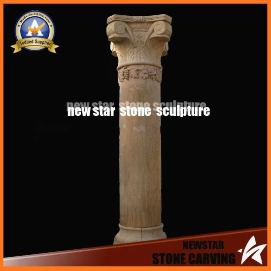 Stone Carving Marble Pillar for Indoor Decoration