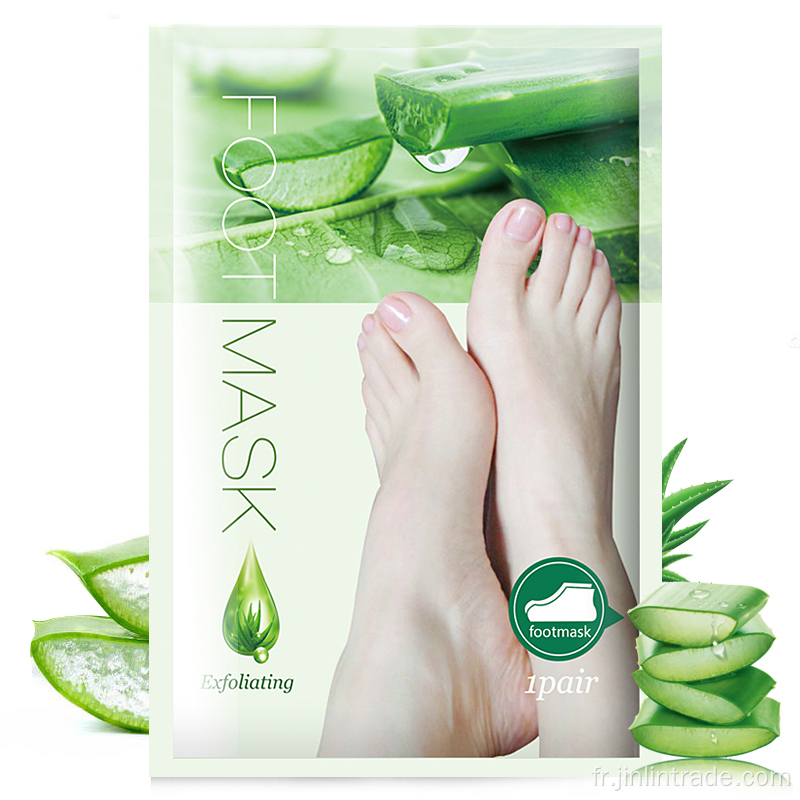 Masque des pieds de rajeunissement de la peau hydratante