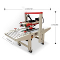 Scelleuse de cartons à entraînement latéral semi-automatique