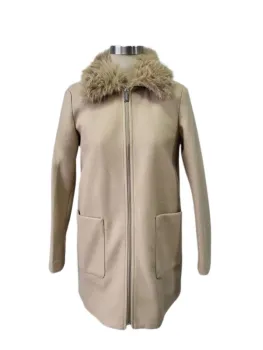 Women's woolen long coat