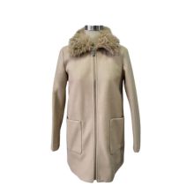 Women's woolen long coat