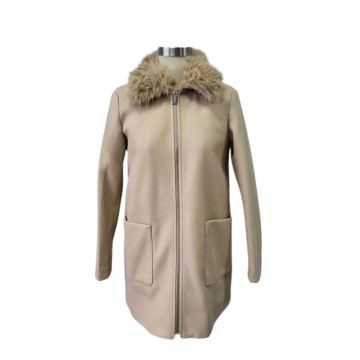 Women's woolen long coat