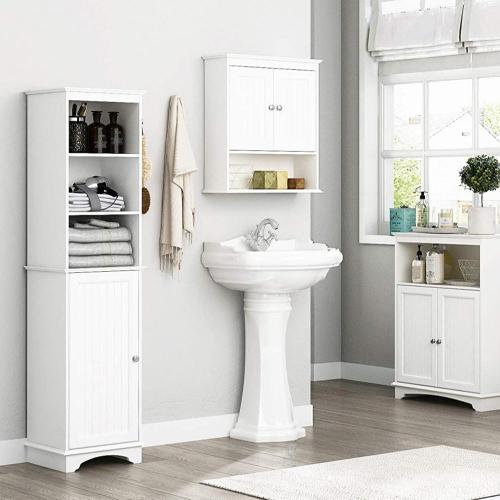 Wholesale White Freestanding Bathroom Storage Cabinet