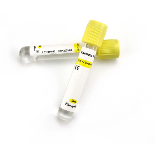 13*100 mm de tubo de coleta de sangue médico amarelo