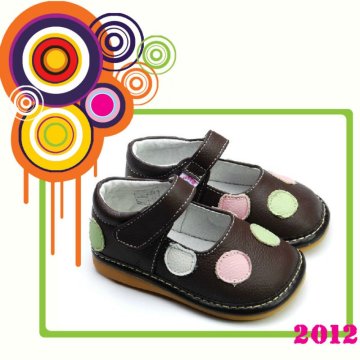 Foreign environmental cow leather children shoes PB-6060BR