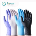 Czarne rękawiczki nitrylowe w proszku wolne od lateksu wolne od losu rękawiczki nitrynowe do przetwarzania żywności NBR Home Zastosowane