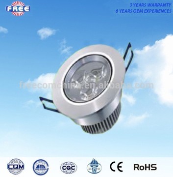 3w LED ceiling light component aluminum alloy round environmental,wilely used for shopping mall,hotel,household,supermarket