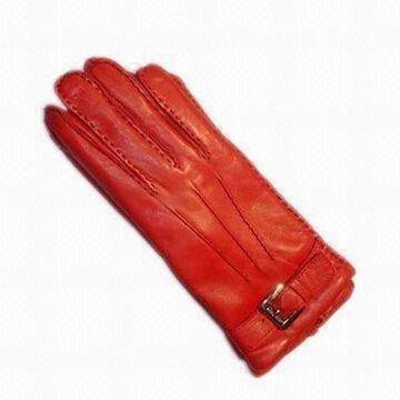 Gloves, Made of Leather, Customized Colors and Designs are Welcome