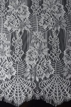 100% Nylon Panel Lace Fabric Design-C