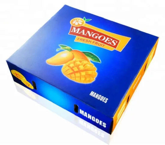 Corrugated Paper Fruit Packing Carton Box For Mango