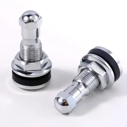 Hex Bolt-in Tubeless Tire Valve Stems Caps with Dust Covers for Cars