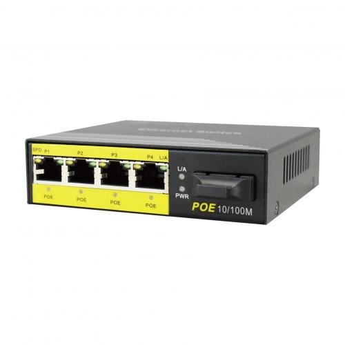 Unmanaged 4 Ports Power Over Ethernet Switch