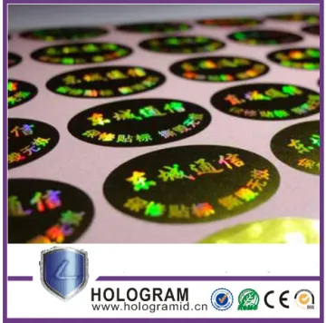 customized logo holographic security label printing