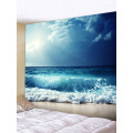 Tapisserie Wandbehang Ocean Sea Wave Beach Serie Tapisserie blau Tapisserie für Schlafzimmer Home Wohnheim Dekor