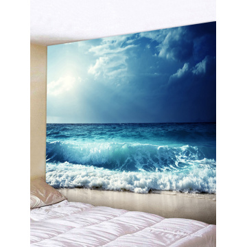 Tapestry Wall Hanging Ocean Sea Wave Beach Series Tapestry Blue Tapestry for Bedroom Home Dorm Decor