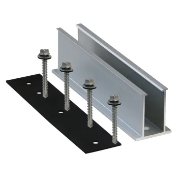 Anodized Aluminum Solar Mini Rail for Rooftop Mounting Structures