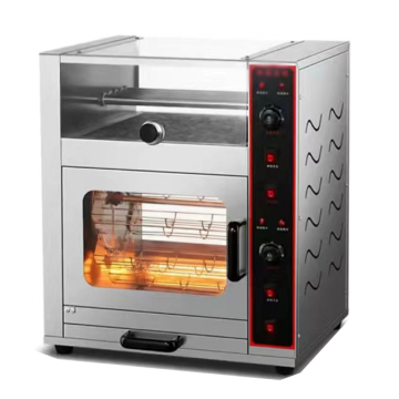 High-Quality Sweet Potato Roaster: Electric or Gas Machine with Integrated Hot Dog Grill