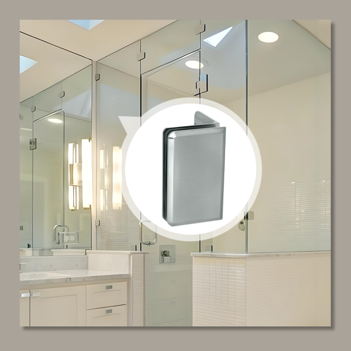 SVA-B030D-91 90 Derece Banyo Kapı Klipsi Cam Kelepçesi
