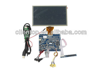 VGA +AV LCD controller board driver 8 inch LCD panel with touch screen