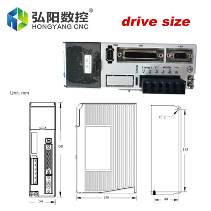 Leadshine Easy Servo Driver HBS758 & Hybrid Servo Motor Kit 86HBM80-1000 with AC 75V Input