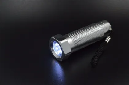 Golden supplier gift led flashlight manual flashlight