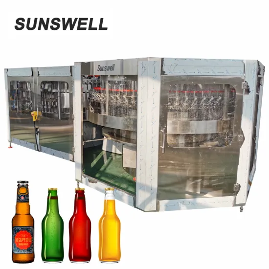 Automatic 12000BPH Glass Bottle Beer Filling Machine