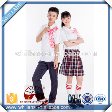 Custom high school girls sex uniform plain wholesale
