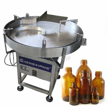 In Stock: Automatic Round Jar & Bottle Feeding Turntable Machine (100ml, 500ml, 1000ml)