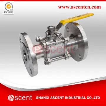 Stainless Steel 3 Piece Flanged Ball Valve