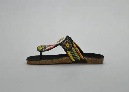 Colorful Fashion Ladies Cork Slippers , Pu Women Slipper Stocks