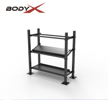 Commercial Gym Storage Rack for Dumbbells, Medicine Balls, and Yoga Mats