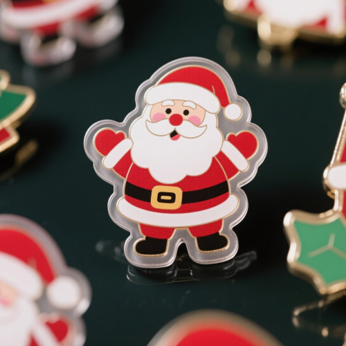 Festive Christmas Badge with Ornament Design