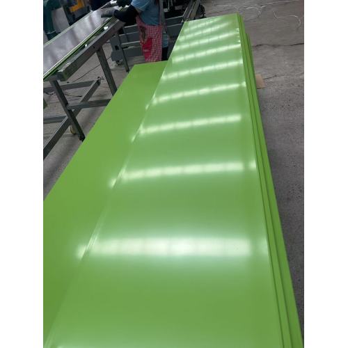 Green Flat Insulation Board Metal Exterior Wall Panel Polyurethane Core Panels