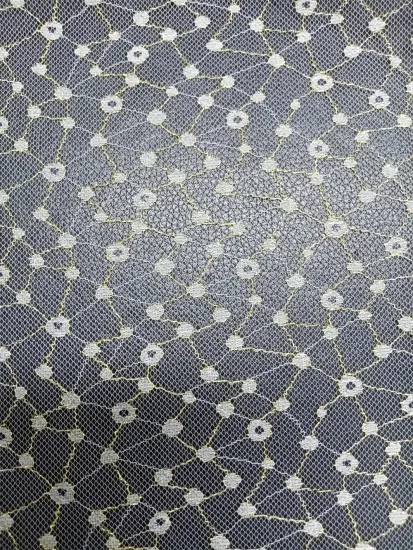 100% Polyester Fabric Polyester mesh embroidered lace embroidered piece fabric