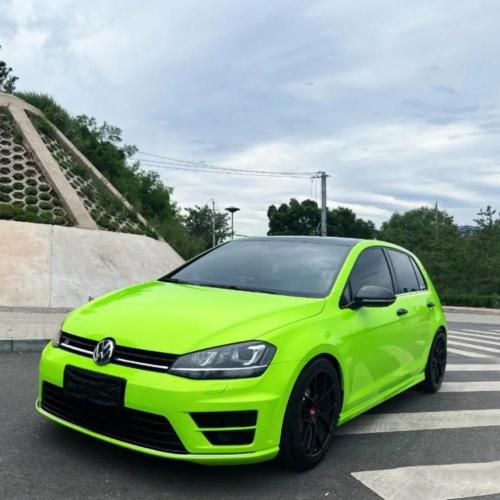 PET Ultra Glossy Apple Green Car Wrapping Vinyl
