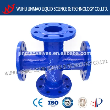 special-shaped cross ductile iron pipe fitting