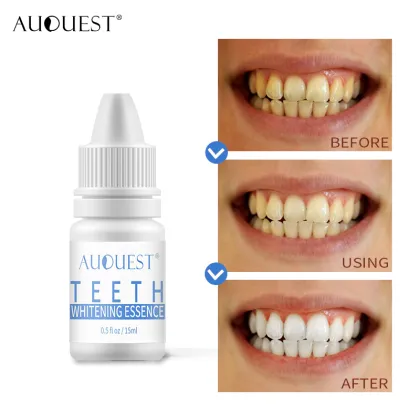 AuQuest Mint Teeth Whitening Essence Liquid Oral Hygiene Stain Remover Oral Fresh Breath Tooth Liquid Teeth Care Dental