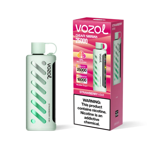 Experiência de vaporização VOZOL Gear Shisha 25000puffs de modo duplo